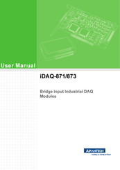 Advantech iDAQ-873 User Manual