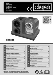 Scheppach DBS800 Instruction Manual
