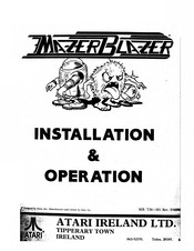 Atari MAZERBLAZER Installation & Operation Manual