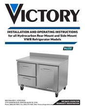 Victory VWRD72HC-2 Installation And Operating Instructions Manual