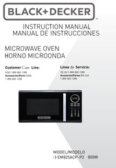 Black & Decker EM925ACP-P2 Instruction Manual