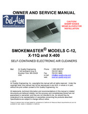 Air Quality Engineering SMOKEMASTER C-12 Owner's And Service Manual