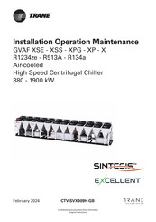 Trane GVAF XP Installation Operation & Maintenance
