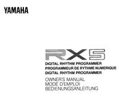Yamaha RX 5 Owner's Manual
