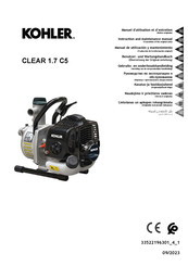 Kohler CLEAR 1.7 C5 Instruction And Maintenance Manual