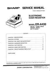 Sharp ER-A430 Service Manual