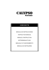 Calypso Watches IKMK5807M Instruction Manual