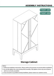 YitaHome FTKDKT-2003 Assembly Instructions Manual