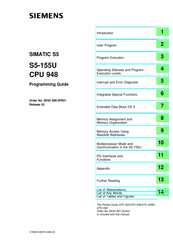 Siemens SIMATIC S5-155U CPU 948 Programming Manual