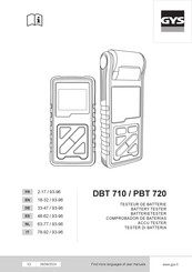 GYS PBT 720 User Manual
