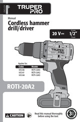 Truper PRO ROTI-20AS Manual