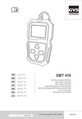 GYS DBT 410 User Manual