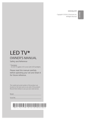 LG 55UT801C0SB.ATC Owner's Manual