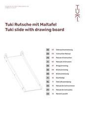 mimodo Tuki slide with drawing board Instruction Manual