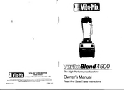Vita-Mix TurboBlend 4500 Owner's Manual