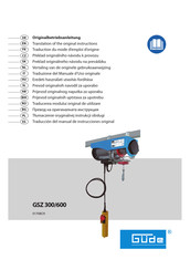 GÜDE GSZ 600 Translation Of The Original Instructions