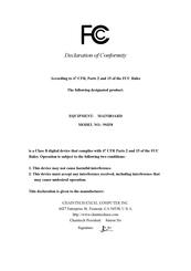 CHAINTECH 9SIF8 User Manual