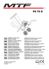 MTF PS 70 G Instructions For Use Manual