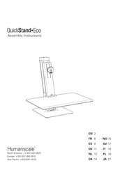 Humanscale QuickStand Eco Assembly Instructions Manual