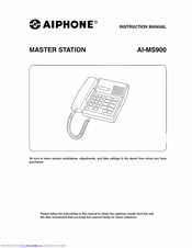 Aiphone MASTER STATION AI-MS900 Instruction Manual
