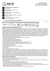 Adviti TOS LED AD-NL-6148WLR4 Operating	 Instruction