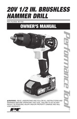 Performance Tool W7722 Owner's Manual