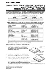 Furuno MU-192 Assembly Instructions