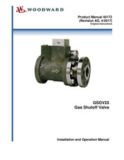 Woodward GSOV25 Installation And Operation Manual