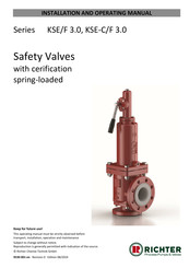 Richter KSE/F 50/80 Installation And Operating Manual