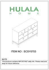 HULALA HOME EDUARD SCSY0753 Manual