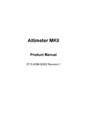 Tritech Altimeter MKII Product Manual