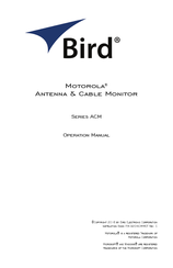 BIRD ACM-M-DMNFTL-M1 Operation Manual