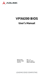ADLINK Technology VPX6200 BIOS User Manual