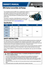 Franklin Electric FP1CI-C Owner's Manual