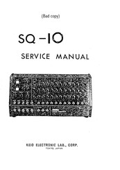 Korg SQ-10 Service Manual