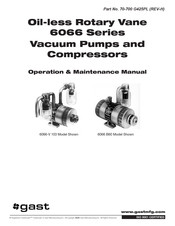 Gast 6066-P102 Operation & Maintenance Manual