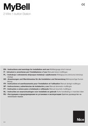 Nice MyBell Instructions And Warnings For Installation And Use