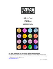Event Lighting PANX44 User Manual