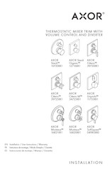 Axor SoftSquare 04985 0 Series Installation/User Instructions/Warranty