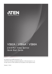 ATEN VS92A Quick Start Manual