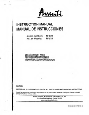 Avanti FF-97R Instruction Manual
