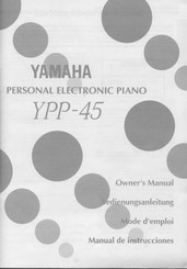 Yamaha YPP-45 Owner's Manual
