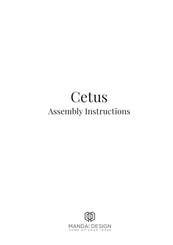 MANDAI DESIGN Cetus Assembly Instructions Manual