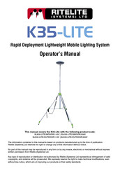 Ritelite K35-LITE Operator's Manual