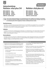 Russka 11448510 User Instructions