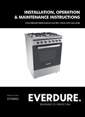 Everdure EFG69SS Installation, Operation & Maintenance Instructions Manual