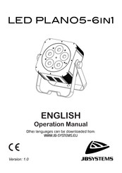 JB Systems LED PLANO 5-6 IN 1 Operation Manual