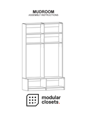 Modular Closets MUDROOM Assembly Instructions Manual