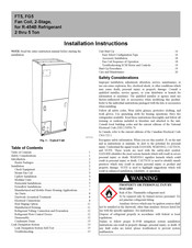 Carrier FT5 Installation Instructions Manual