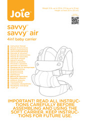 Joie savvy Instruction Manual